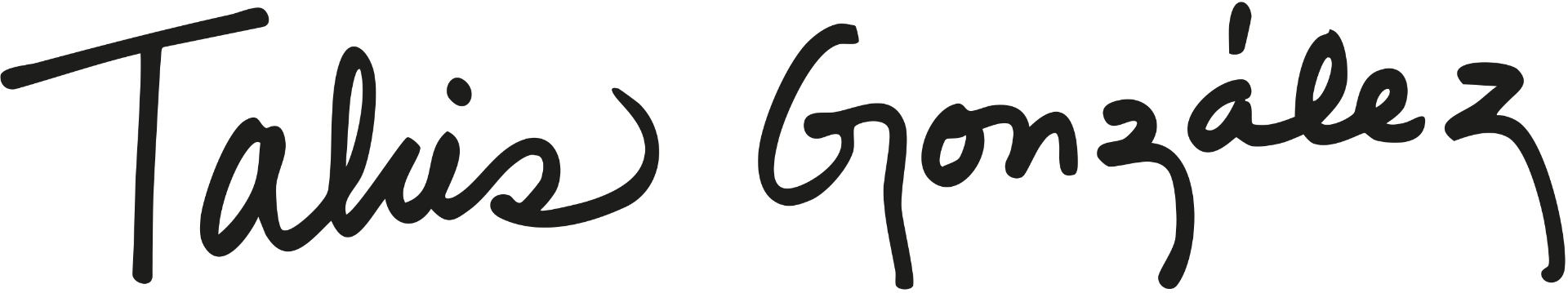 Unterschrift Tahis Gonzalez